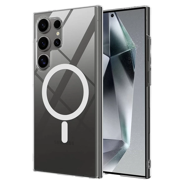 Vendas Samsung Galaxy S24 Ultra Kılıf Kamera Korumalı Magsafe Sert PC Zore Porto Kapak ürün görseli 1