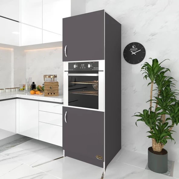 Kenzlife ankastre fırın dolabı bige gri mutfak banyo kiler ürün görseli 1