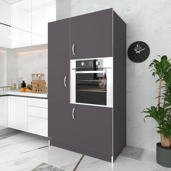 Kenzlife ankastre fırın dolabı banu gri mutfak banyo kiler ürün görseli 1