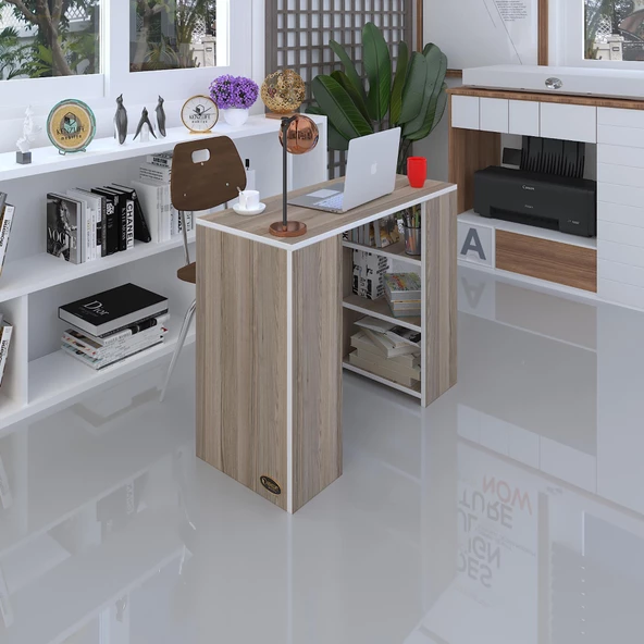Kenzlife bilgisayar çalışma masası venüs crd ofis sekreter laptop ürün görseli 1