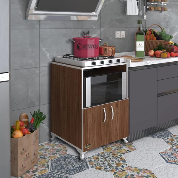 Kenzlife ocak dolabı aysu cvz 85*60*57 mutfak modül mini fırın mikrodalga banyo ofis ürün görseli 1