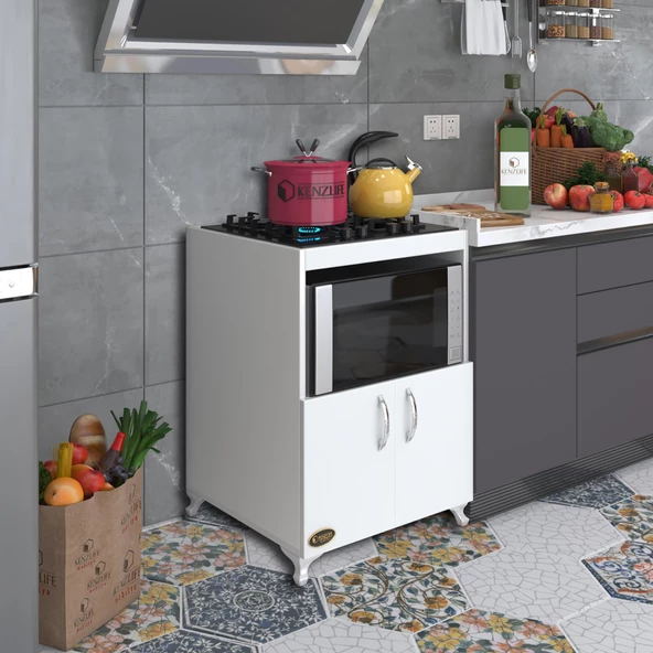 Kenzlife ocak dolabı bade byz 85*60*57 mutfak modül mini fırın  ankastre ocak için ürün görseli 1