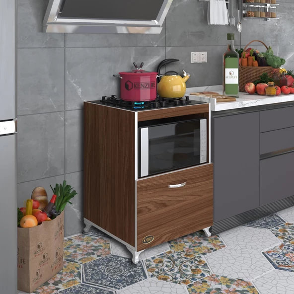 Kenzlife ocak dolabı demi cvz 85*60*57 mutfak modül mini fırın  ankastre ocak için ürün görseli 1