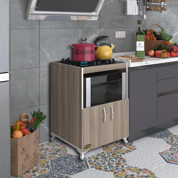 Kenzlife ocak dolabı bade crd 85*60*57 mutfak modül mini fırın  ankastre ocak için ürün görseli 1