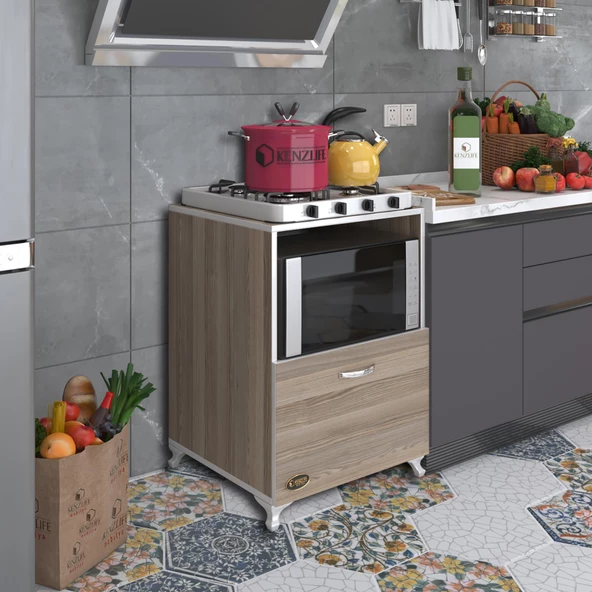 Kenzlife ocak dolabı ayşe crd 85*60*57 mutfak modül mini fırın mikrodalga banyo ofis modül ürün görseli 1