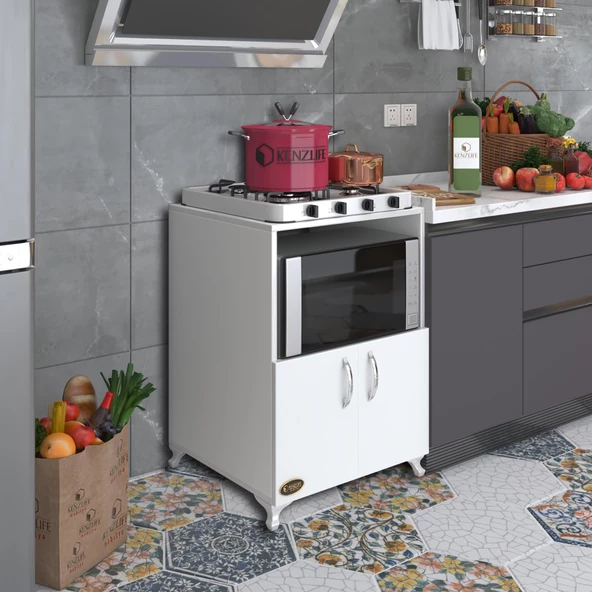 Kenzlife ocak dolabı aysu byz 85*60*57 mutfak modül mini fırın mikrodalga banyo ofis ürün görseli 1