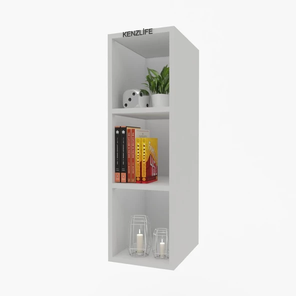 Kenzlife mutfak dolabı ıtır 060.030.30 byz 2 raflı kapaksız ofis banyo kiler evrak kitaplık ürün görseli 1