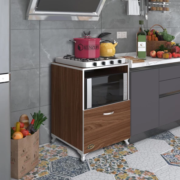 Kenzlife ocak dolabı ayşe cvz 85*60*57 mutfak modül mini fırın mikrodalga banyo ofis modül ürün görseli 1
