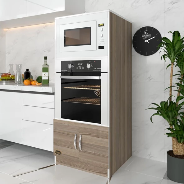 Kenzlife ankastre fırın dolabı ahsen mat cordoba 144*060*56 mutfak kiler suntalam ürün görseli 1