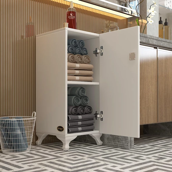 Kenzlife Kilitli Dolap Rana29 Byz 68*29*29 Banyo Dolabı Hazır Mutfak Ofis Kiler Kitaplık Evrak Ayaklı ürün görseli 1