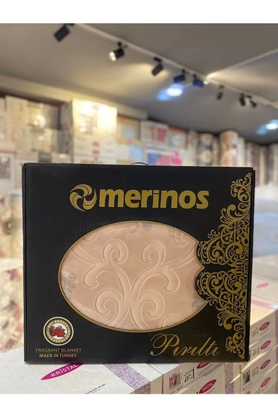 Merinos Pırıltı Çift Kişilik Battaniye ( Simli) PUDRA Renk Tek Ebat Beden ürün görseli 1