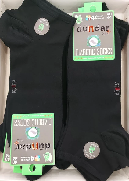 DÜNDAR 5992 ERKEK BAMBU PATİK DİYABETİK ÇORAP 12 ADET ürün görseli 1