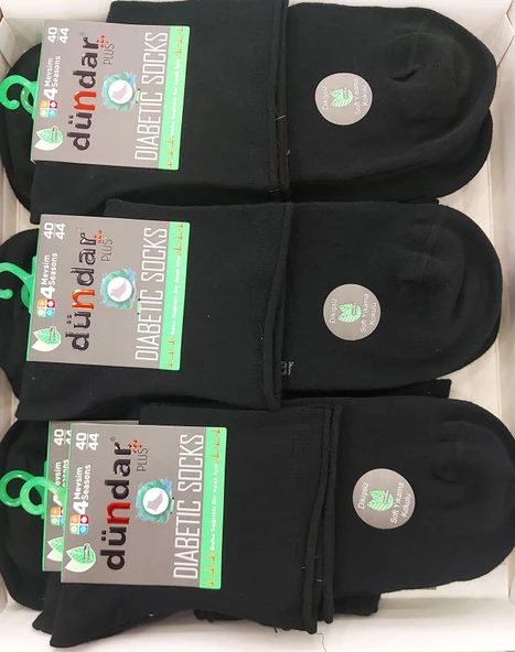 DÜNDAR 5985 ERKEK BAMBU KISA KONÇ DİYABETİK ÇORAP 12 ADET ürün görseli 1