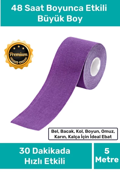 Hızlı Etkili Büyük Boy Kas Eklem Bel Bacak Kol Boyun Sırt Omuz Karın Kalça Ağrı Isıı Bandı 5cm X 5m ürün görseli 1