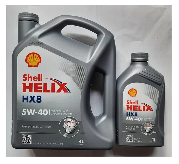 SHELL HELİX HX8 5W40 4+1 LİTRE AVANTAJ PAKETİ ürün görseli 1