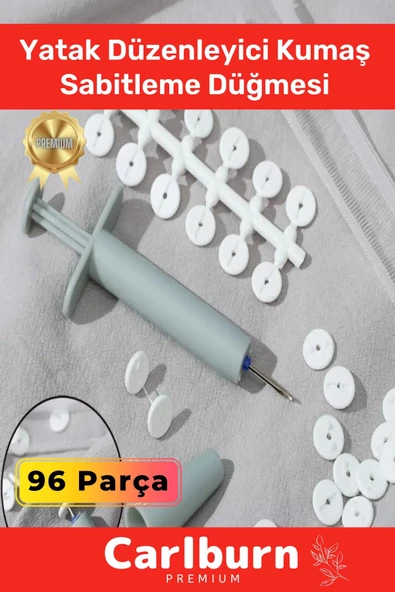 Özel Üretim Yorgan Kılıfı Çarşaf Tutucu Sabitleyici Yatak Düzenleyici Kumaş Sabitleme Düğme 96 Adet ürün görseli 1