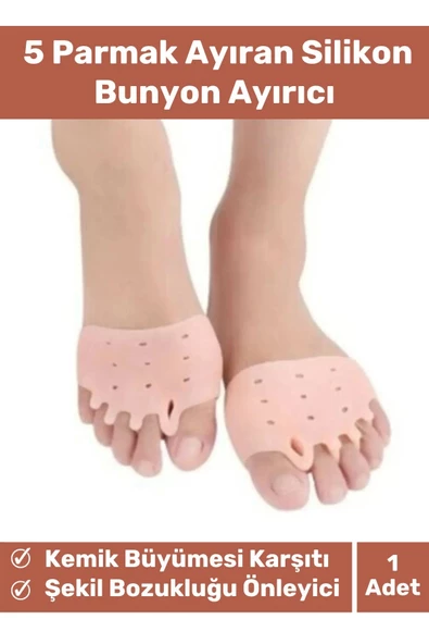 Valgus Silikon Ayak Bunyon Kemik Koruyucu Makaralı Ayak Gömleği Halluks Parmak Ayırıcı Düzenleyici ürün görseli 1