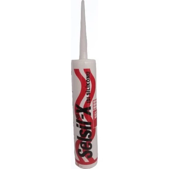 Selsil X Yüksek Isı Silikonu 340Gr Kırmızı 155 derece - 2522 ürün görseli 1