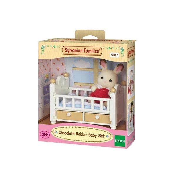5017 Sylvanian Families, Çikolata Kulaklı Tavşan Bebek ve Yatağı , +3 yaş ürün görseli 1