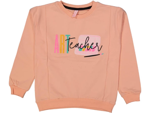 Kız Çocuk Art Baskılı Sweatshirt BGL-ST03636 ürün görseli 1