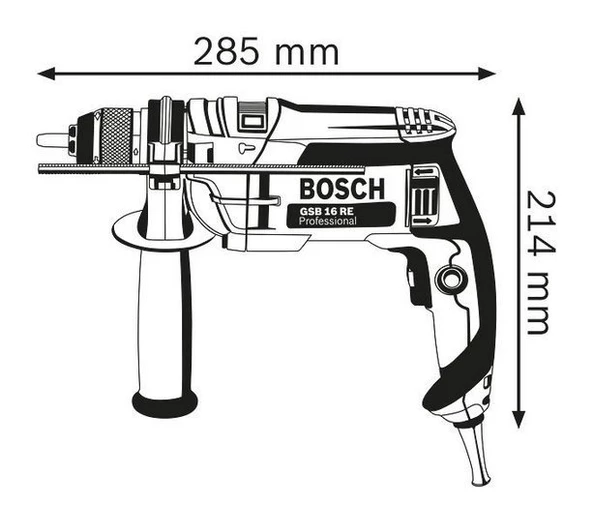 Bosch Professional GSB 16 RE Darbeli Matkap - Resim 2