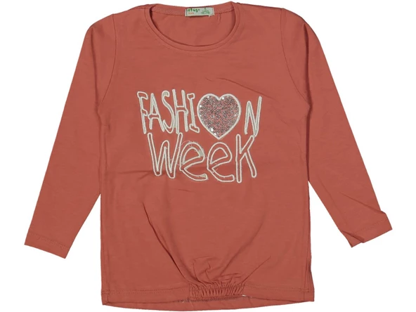 Kız Çocuk Mevsimlik Kalpli Fashion Sweatshirt BGL-ST03652 ürün görseli 1