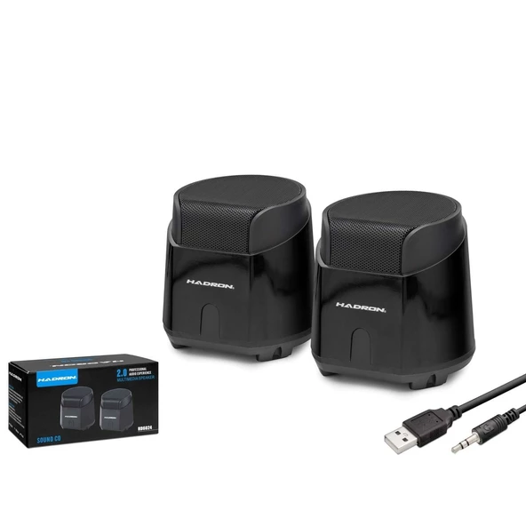 Hadron HD6024 Laptop/Masaüstü Bilgisayar Speaker 1+1 Bas Hoparlör ürün görseli 1