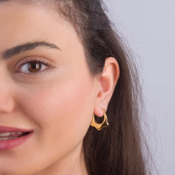 14 Ayar İtalyan Altın Küpe 3,05 gr - Resim 2