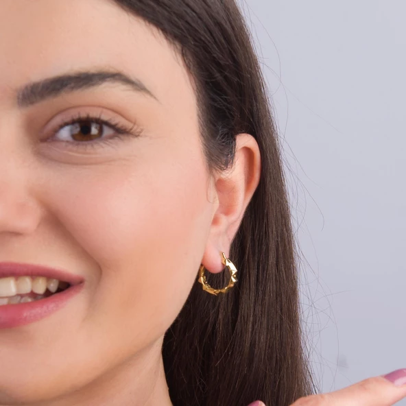 14 Ayar İtalyan Altın Küpe 2,8 gr - Resim 2