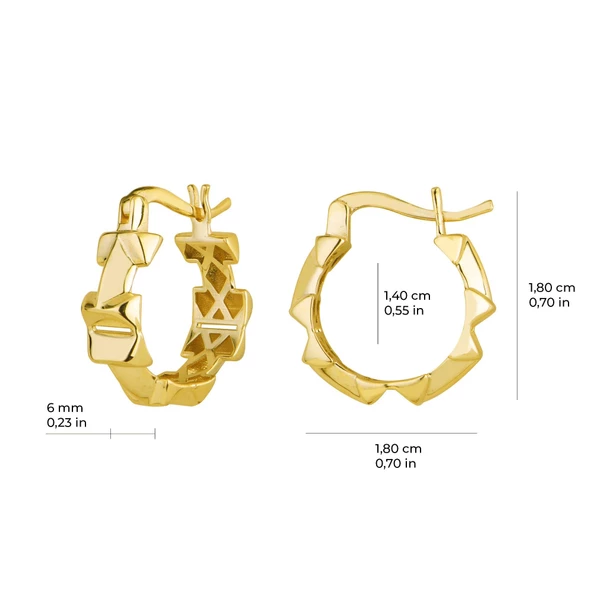 14 Ayar İtalyan Altın Küpe 2,8 gr - Resim 5