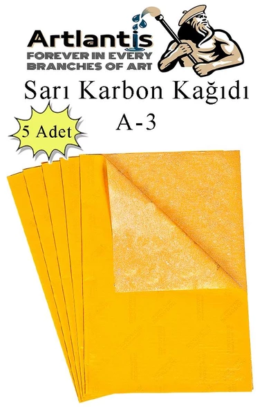 Karbon Kağıdı A3 5 Adet 29,7x42 cm Renkli Karbon Kağıdı Kopya Kağıdı Transfer Kağıdı ürün görseli 1