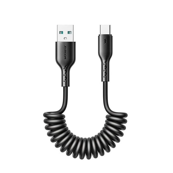 Joyroom Travel Serisi 3A Araç Sarmal Hızlı Şarj Kablosu Type-C 1,5 Metre ürün görseli 1