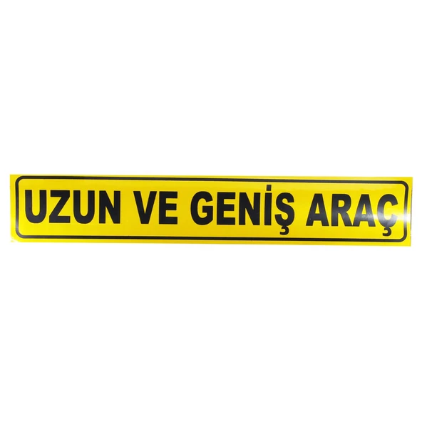 Uzun ve Geniş Araç Yazısı Reflektörlü Fosforlu Şerit Bant 9 cm x 50 cm ürün görseli 1