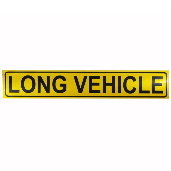 Long Vehichle Yazısı Reflektörlü Fosforlu Şerit Bant 9 cm x 50 cm ürün görseli 1