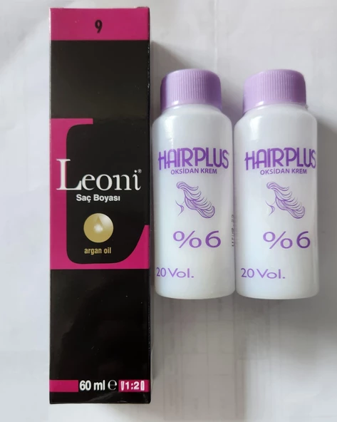 Saç Boyası 60ml Çok Açık Sarı 9+ 2 adet Oksidan 20 volum 60ml ürün görseli 1