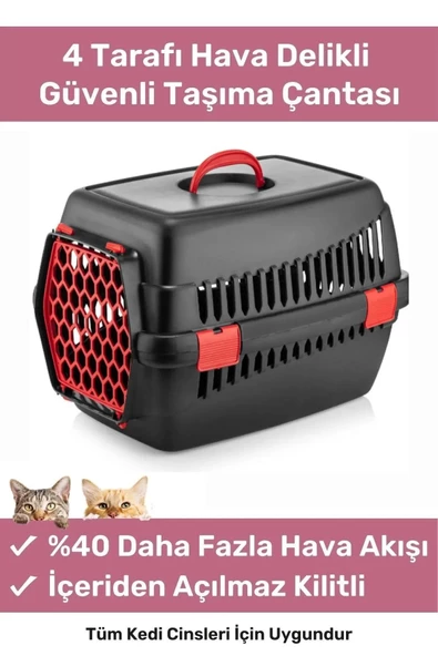 Premium Serisi Güvenli & Konforlu Köpek Kedi Taşıma Sepeti Sağlam Pet Kutusu Seyahat Kafesi Çantası ürün görseli 1