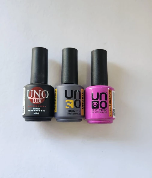 Kalıcı Oje Set Primer 15ml+Strong Base 15ml+Dıamond Top Coat 15ml ürün görseli 1
