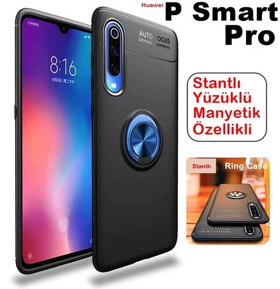 P Smart Pro 2019 Yüzüklü Standlı Manyetikli Kamera Kor. Kılıf ürün görseli 1