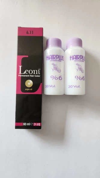 Saç Boyası 60ml Yoğun Küllü Kumral 6.11+2 Adet Oksidan 20vlm 60ml ürün görseli 1