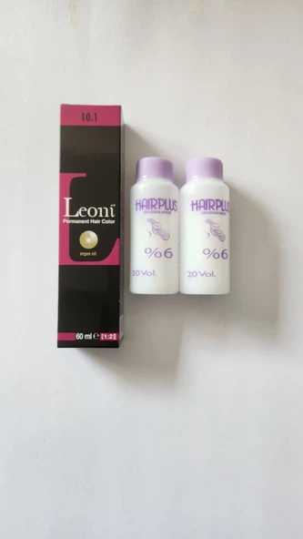 Saç Boyası 60ml Yoğun Açık Küllü Sarı 10.1+2 adet 8699367123808set ürün görseli 1