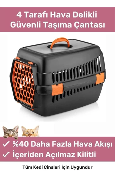 Premium Serisi Güvenli & Konforlu Köpek Kedi Taşıma Sepeti Sağlam Pet Kutusu Seyahat Kafesi Çantası ürün görseli 1
