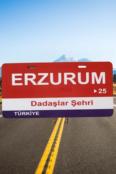 Erzurum Şehir Temalı Plaka Sök-Tak Pratik yeni nesil ürün görseli 1