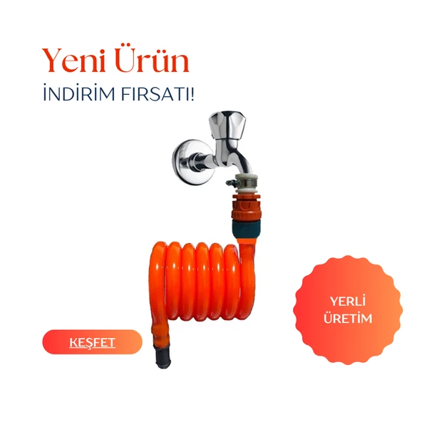 Plasyay Spiral Modern Wc Hortum Seti - Resim 5