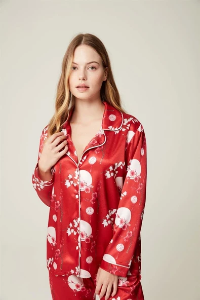 Pijama Takım Saten Estee 2'li Takım ürün görseli 1