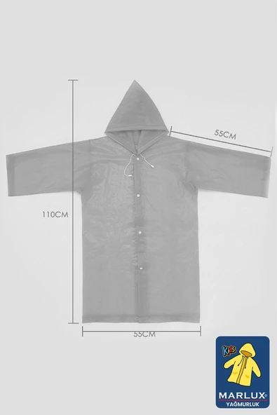 Marlux Mor Çocuk Yağmurluk MARCYGM004 - Resim 5