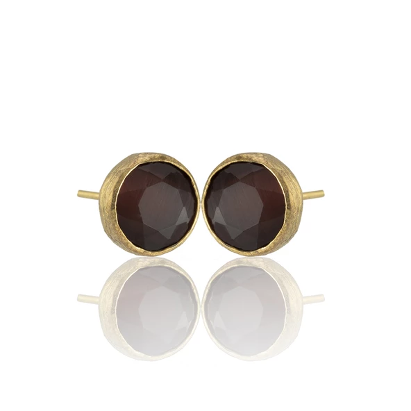 Kadir Jewellery 22 Ayar Altın Kaplama Kadın Minimal Küpe -El İşçiliği Ve Hipoalerjenik Küpe ürün görseli 1
