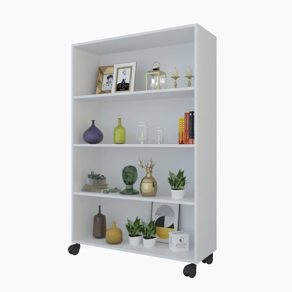 Kenzlife mutfak dolabı raziye 148*090*030 byz tekerlekli banyo evrak ofis ayakkabılık kiler ürün görseli 1