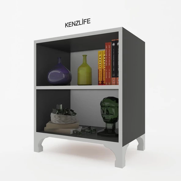 Kenzlife mutfak dolabı pakize 068*030*030 gri ayaklı banyo evrak ofis ayakkabılık kiler ürün görseli 1