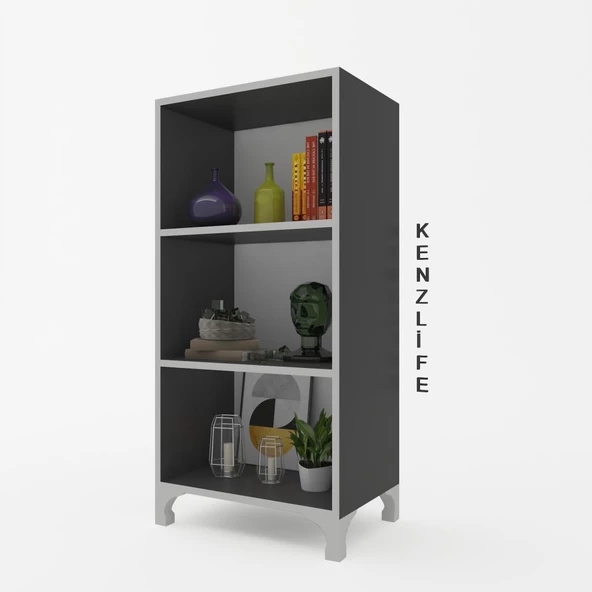 Kenzlife mutfak dolabı pakize 088*030*030 gri ayaklı banyo evrak ofis ayakkabılık kiler ürün görseli 1