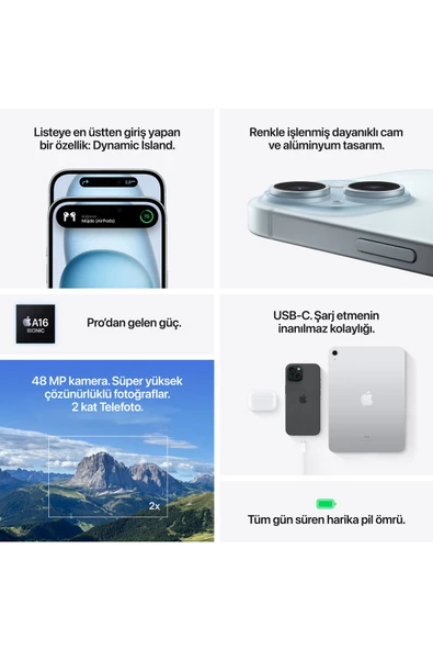 İphone 15 Plus 128 Gb Sarı - Resim 9